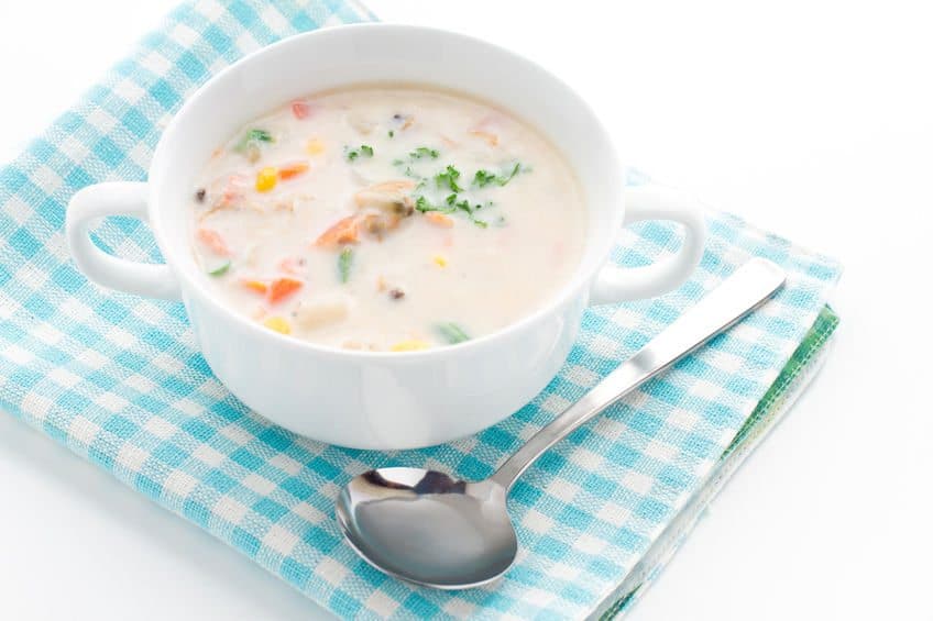 This easy clam chowder recipe is simple enough for a weekday meal, sophisticated enough to serve with a glass of wine, and pretty enough to show off on Instagram. Sit down with a bowl of comforting soup, a loaf of crusty bread, and great conversation.