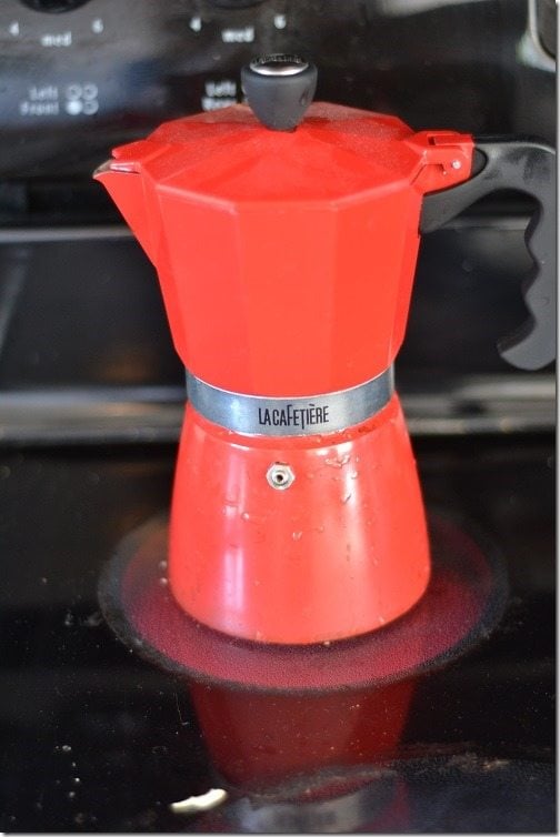 Stovetop Espresso Maker 6 Cup - Red - Coffee Roaster