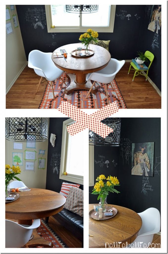 decorating the dining room with a casual, eclectic style