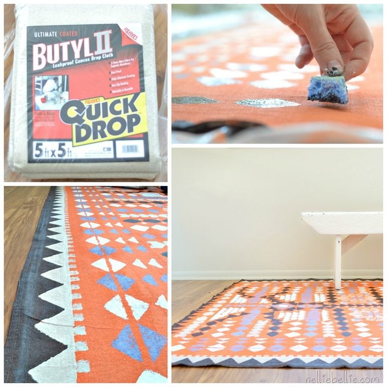 Paint A Dropcloth Rug