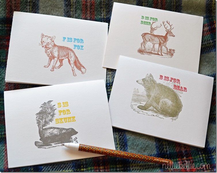 Northland Critters Printable Note Cards