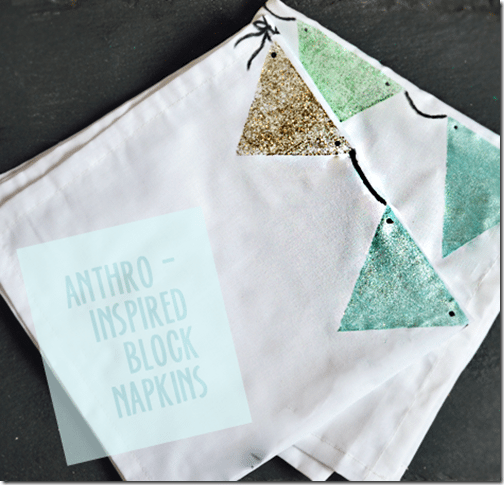 anthro-inspired block napkins. an easy tutorial!