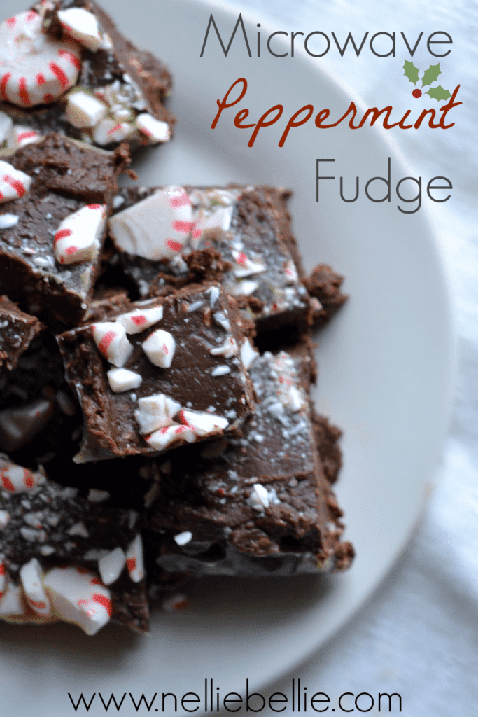 Just as easy as the original microwave fudge, the peppermint fudge will be a super recipe at holidays!