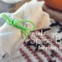 Homemade spice bags | tutorial | from NellieBellie #spicebag