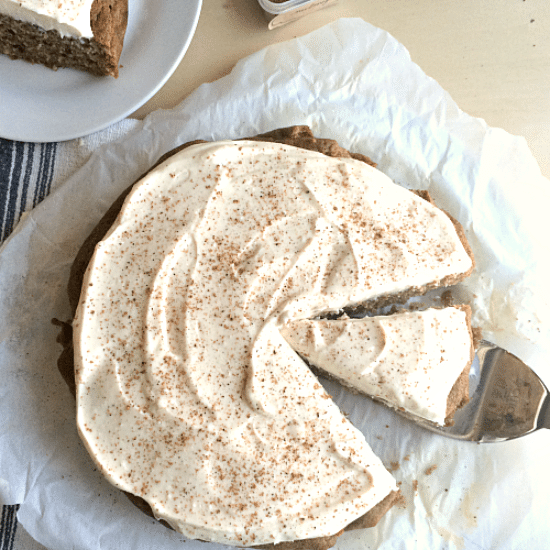 Gingerbread Cake with Coconut Cream Cheese Frosting - Butternut Bakery