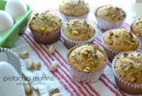 Delicious and easy (relatively) pistachio muffins from nelliebellie.com