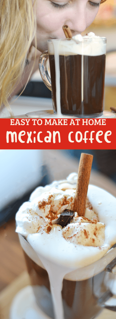 This Mexican coffee recipe is easy to make at home! A delicious coffee drink perfect for cake and conversation.
