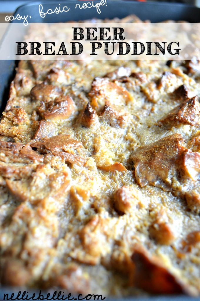 Beer and Bagel Bread Pudding an easy recipe