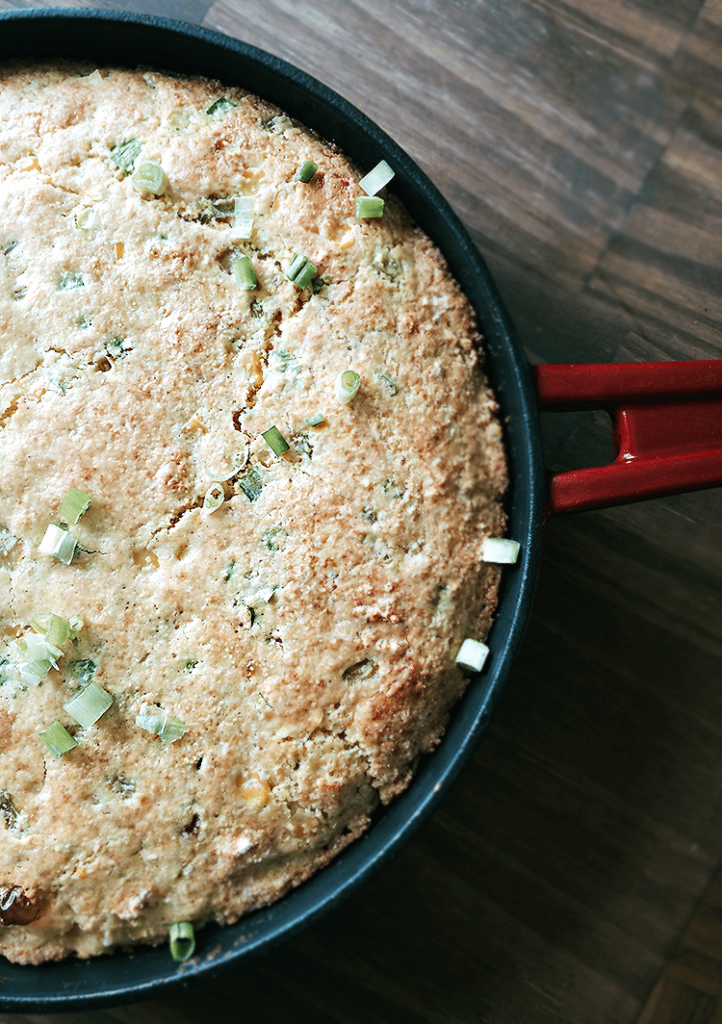 Make Tex Mex cornbread quickly. Easy and tasty! Another Lazy Baker Recipe form ~www.nelliebellie.com #cornbread #fast #easy #lazybaker