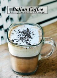 A fantastic italian coffee recipe (also known as Bicerin). Easy to make and oh so decadent! | nelliebellie.com