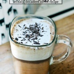 A fantastic italian coffee recipe (also known as Bicerin). Easy to make and oh so decadent! | nelliebellie.com