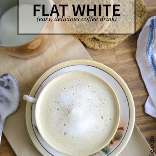 The flat white is a delicious coffee beverage popular in Australia, New Zealand, and South Africa. This coffee drink is often made like a latte, but this recipe doesn't require an espresso machine or any fancy ingredients.
