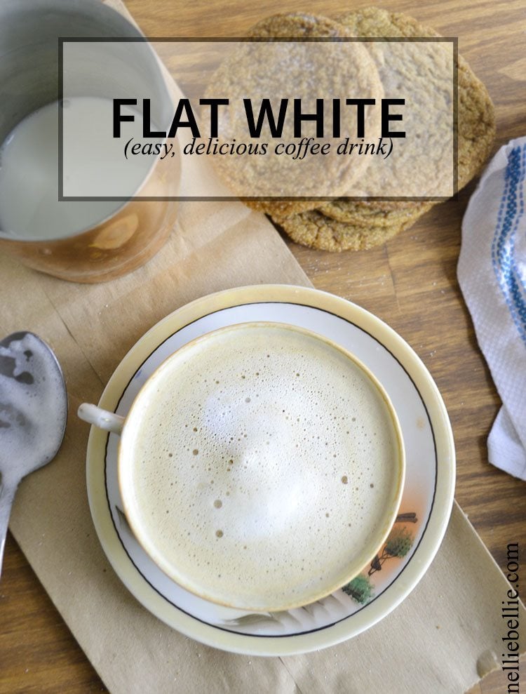 Flat White Coffee recipe from NellieBellie | a simple tutorial