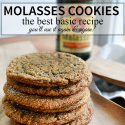 The Best Molasses Cookie recipe, you'll use it again and again! | nelliebellie.com