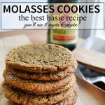 The Best Molasses Cookie recipe, you'll use it again and again! | nelliebellie.com