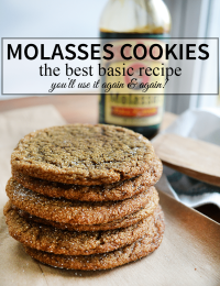 The Best Molasses Cookie recipe, you'll use it again and again! | nelliebellie.com