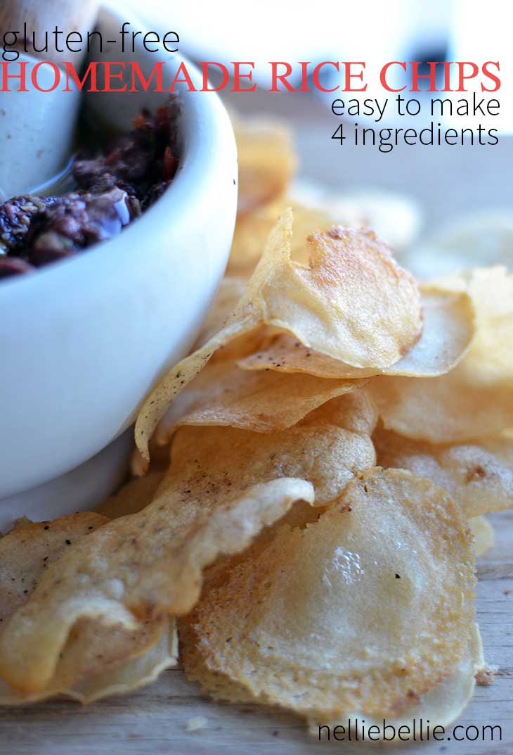 Homemade Rice Chips Or Rice Crackers Made From Rice Flour Cup almond flour or meal. homemade rice chips gluten free
