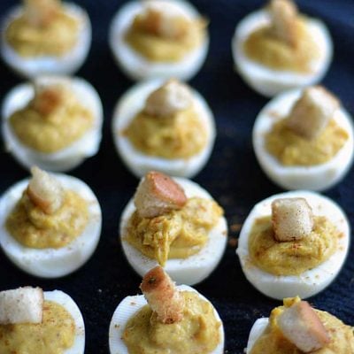 Learn how to make a basic deviled egg with this recipe and tutorial. deviled eggs