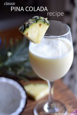 How to make a classic pina colada. An easy, basic recipe that is the start of the best pina colada classic cocktail.