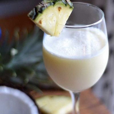 How to make a classic pina colada. An easy, basic recipe that is the start of the best pina colada classic cocktail.