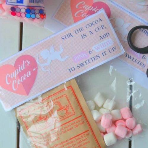 Cupid's Cocoa! An easy printable to create this tasty Valentine.