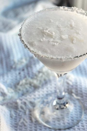 Sex on a Snowbank is a fun, winter cocktail with only 3 ingredients. If you love coconut, you'll love these winter cocktails!