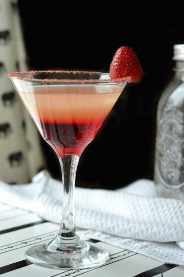 A sweetheart martini is a delicious cocktail perfect for Valentine's Day. It is a mix of a grapefruit martini and a cherry martini.