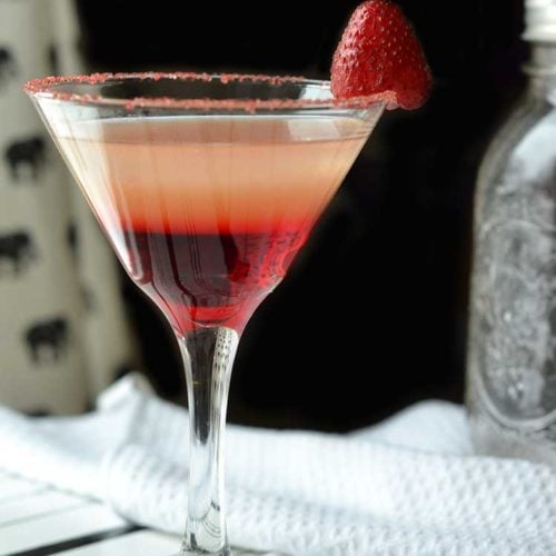 A sweetheart martini is a delicious cocktail perfect for Valentine's Day. It is a mix of a grapefruit martini and a cherry martini.