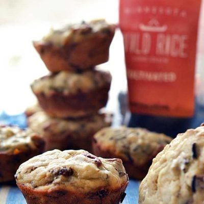 Wild Rice Banana muffins are a fun and unique take on the traditional banana bread.