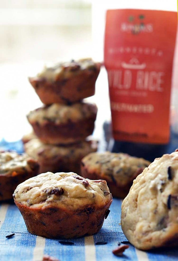Wild Rice Banana muffins are a fun and unique take on the traditional banana bread.