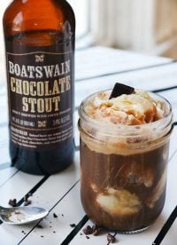 Chocolate stout float is easy to make and delicious! A great adult beverage.