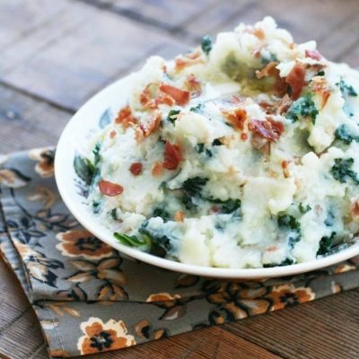 Irish Colcannon With Bacon recipe. Click through for instructions!