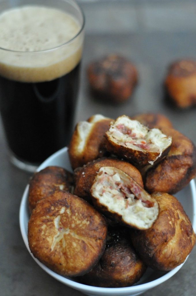 This recipe for Reuben Donuts is perfect, not only for St. Patrick's Day, but for anyone who loves corned beef! Take a stab at making these!