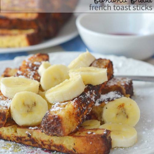 Banana Bread French Toast Sticks from NellieBellie