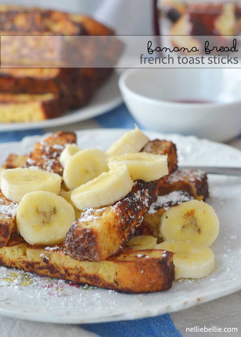 Banana Bread French Toast Sticks from NellieBellie