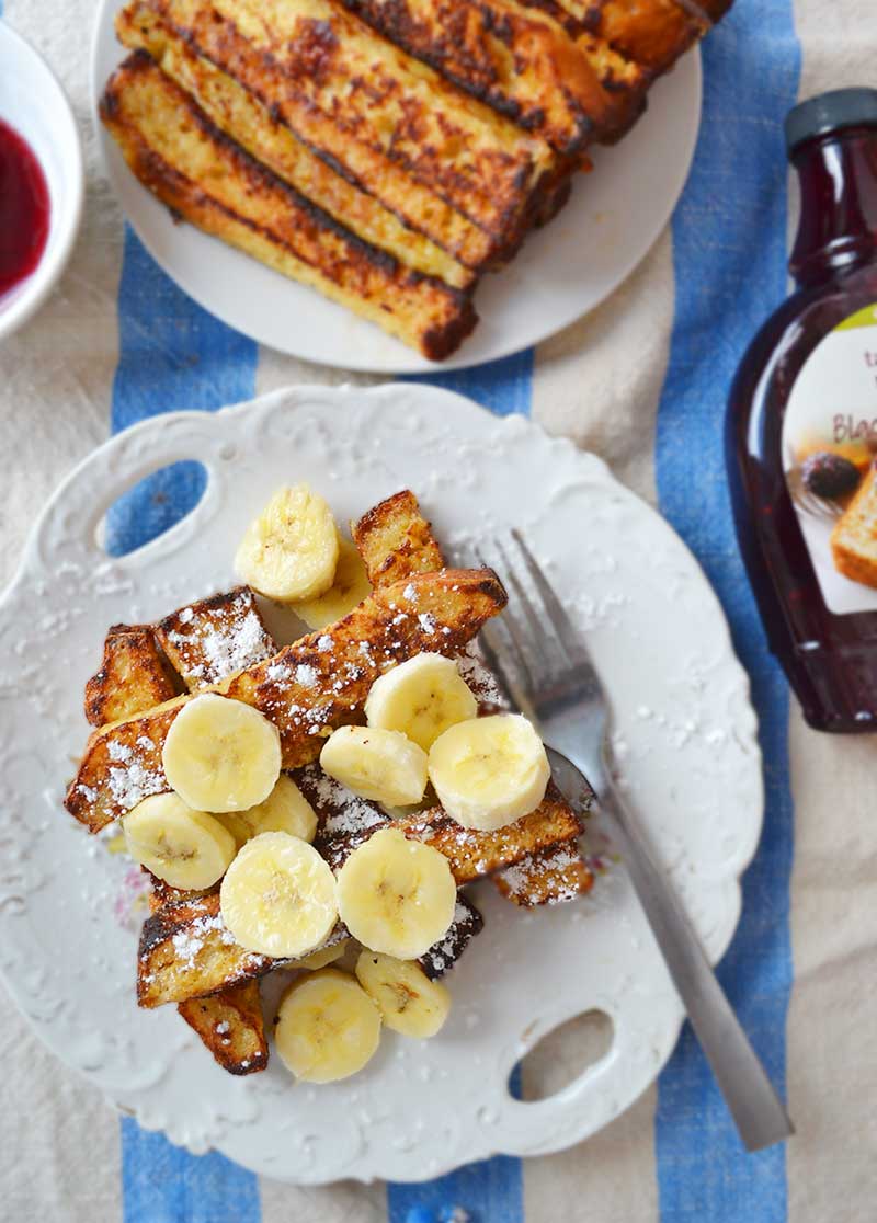 Banana Bread French Toast Sticks from NellieBellie
