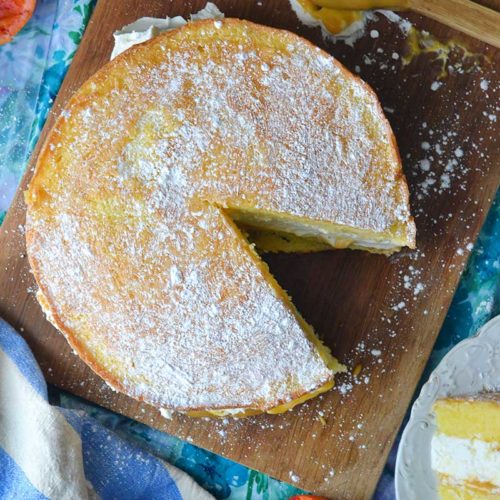 This victoria sponge recipe with blood orange curd is simple and delicious! @BobsRedMill #ad