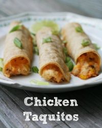 Chicken Taquitos (kind of like the gas station kind, except fresher!) Click through for recipe.