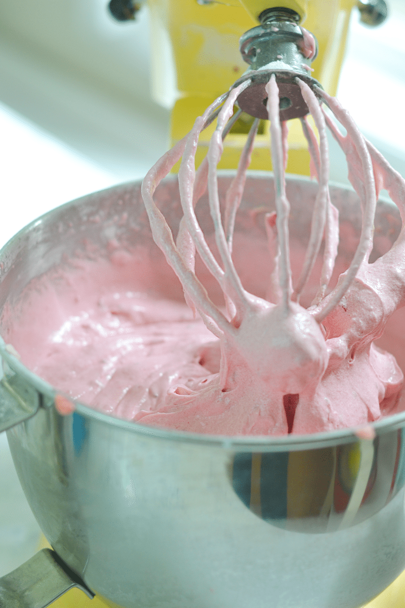 Strawberry Cake and frosting, an easy, fresh NellieBellie recipe
