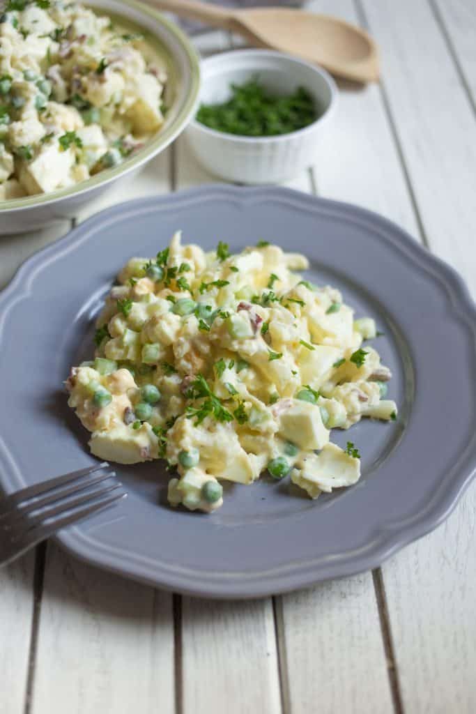 Cauliflower Potato Salad Recipe (with bacon)