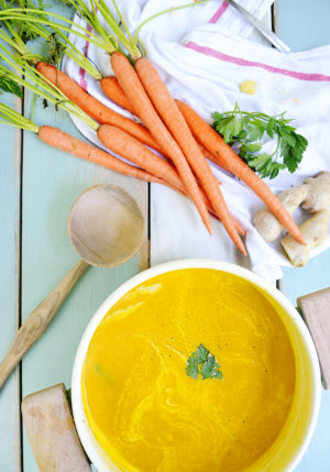 easy carrot and ginger soup
