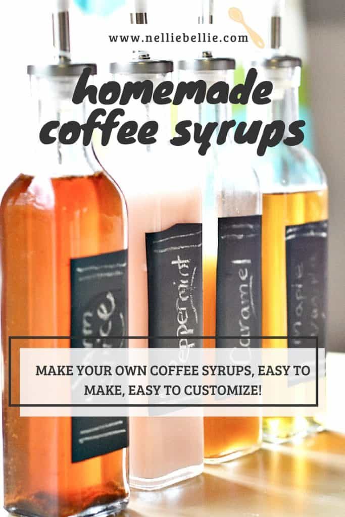 Homemade Flavored Coffee Syrups easy and delicious recipes!