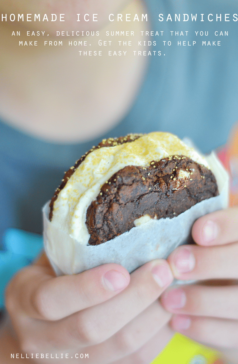 Homemade ice cream sandwiches can be easy and fast to make. Here's a quick trick to making homemade ones in no-time flat!