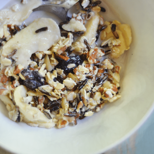 Wild Rice Maple Syrup Overnight Oats