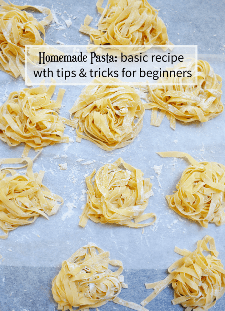 How to Make Homemade Pasta for the beginner. With tips, tricks, recipe, and tutorial.