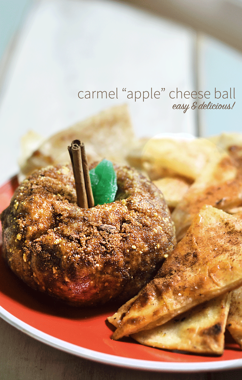 sweet “apple” cheese ball
