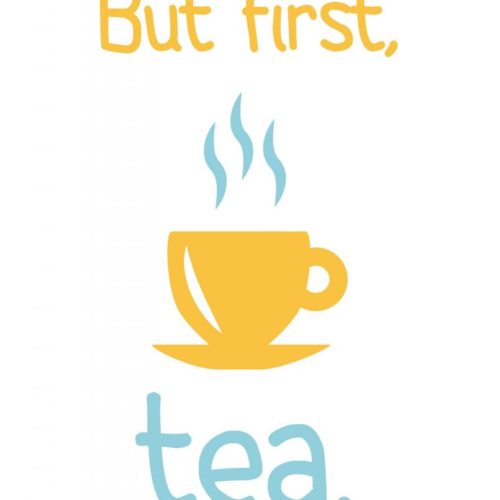 But first, tea. Free printable on nelliebellie.com