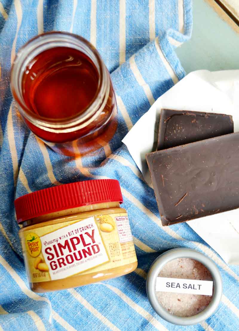 homemade peanut butter cup ingredients