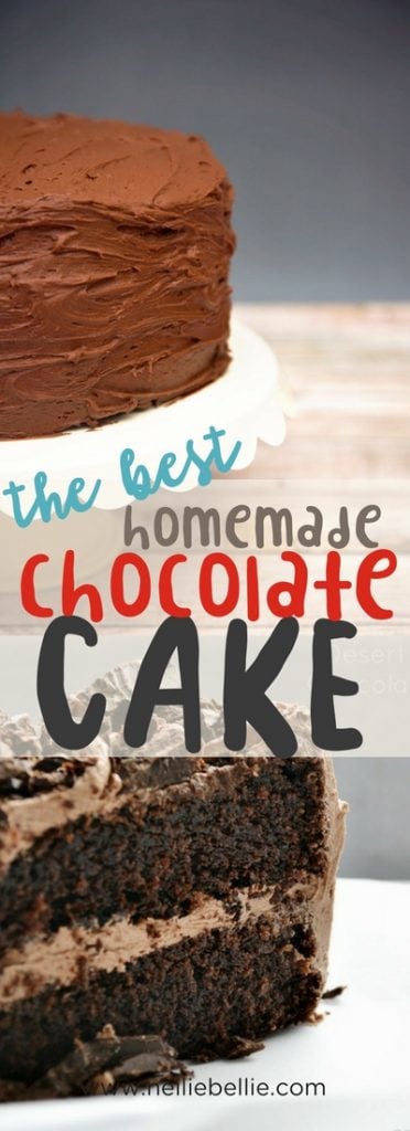 this easy chocolate cake recipe is soooo delicious you'll make it for dessert again and again!