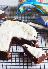 Chocolate beet cake with coconut mik buttercream